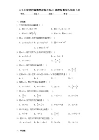 初中数学湘教版八年级上册4.2 不等式的基本性质练习