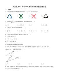 广东省深圳市光明区2021-2022学年八年级下学期数学第三次作业质量监测试卷（原卷及解析版）