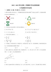 广东省深圳市南山实验教育集团麒麟中学2022-2023学年八年级下学期期中数学试题（原卷及解析版）