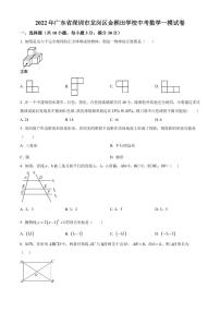 2022年广东省深圳市龙岗区金稻田学校中考数学一模试卷（原卷及解析版）