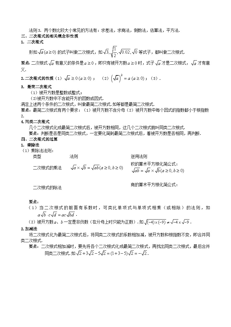 【单元知识点归纳】（北师大版））2023-2024学年八年级数学上册 第2章 实数（知识归纳+题型突破）（原卷版）第2页