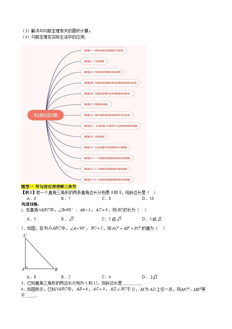 【单元知识点归纳】（北师大版）2023-2024学年八年级数学上册 第1章 勾股定理（知识归纳+题型突破）02