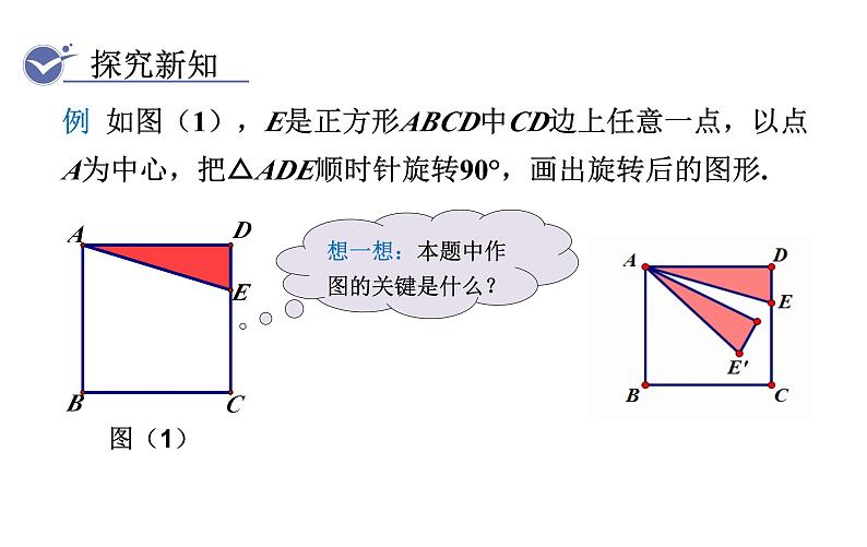 人教版九年级数学上23.1第2课时  旋转作图 教学课件第3页