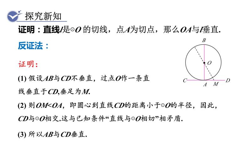 人教版九年级数学上24．2.2　第2课时　切线的判定与性质 教学课件06