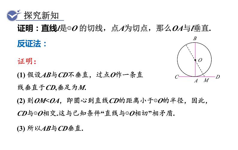 人教版九年级数学上24．2.2　第2课时　切线的判定与性质 教学课件06