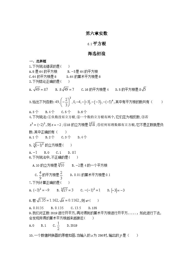 2024年中考数学尖子生高分突破：第6章     实数（学生版）第1页