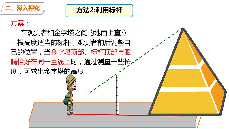 4.6利用相似三角形测高+课件　北师大版数学九年级上册08