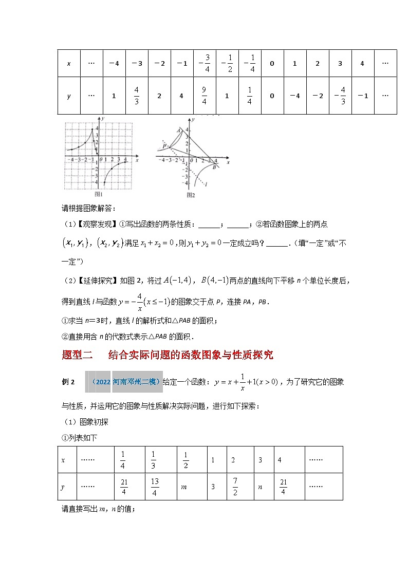 2023学年二轮复习解答题专题二十：新函数图象与性质的探究应用02