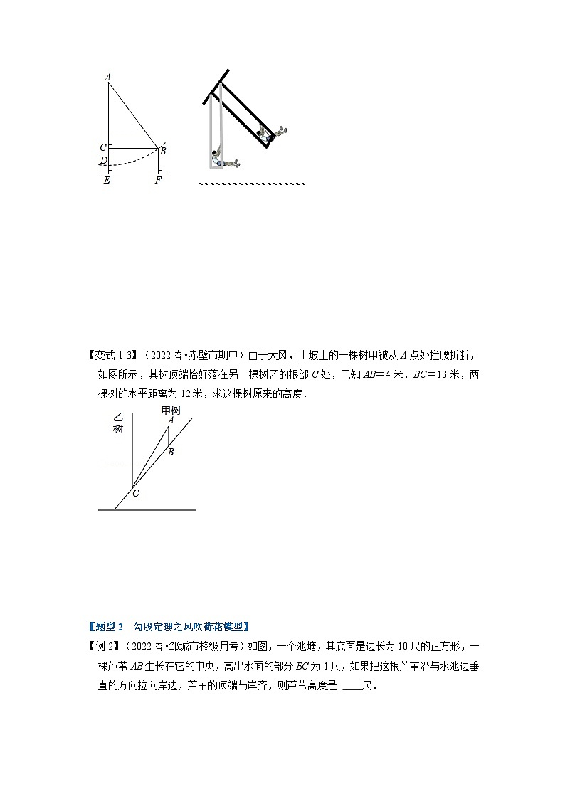 2024年八年级数学下册专题17.2 勾股定理的应用【八大题型】（举一反三）（人教版）（原卷版+解析卷）02