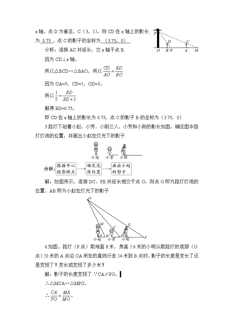 北师大版九年级数学上册第五章《投影与视图》教案第3页