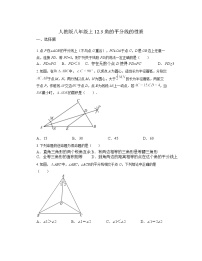 数学人教版12.3 角的平分线的性质同步达标检测题