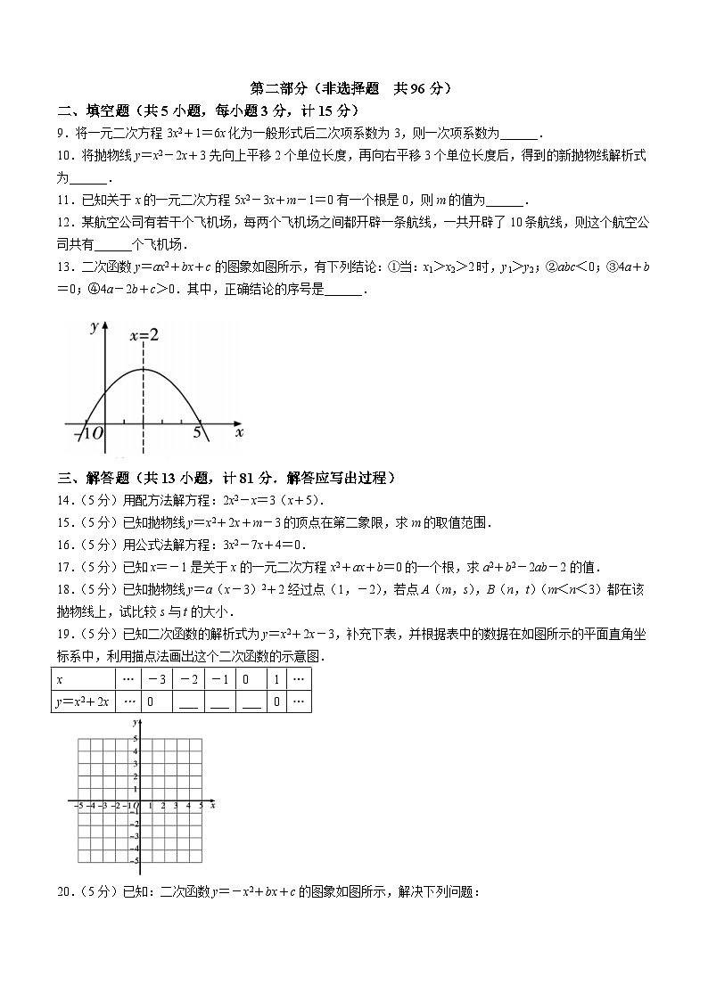 05，陕西省渭南初级中学2021-2022学年九年级上学期月考数学试题第2页