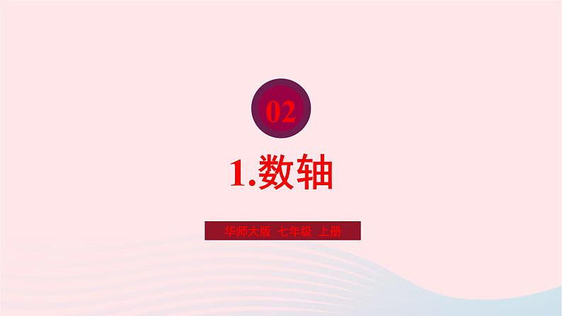 2023七年级数学上册第2章有理数2.2数轴1数轴课件（华东师大版）01