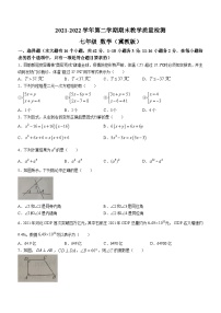 河北省邯郸市永年区第八中学2021-2022学年七年级下学期期末数学试题(无答案)