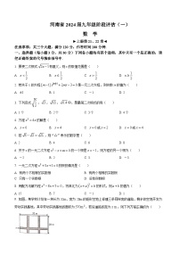 河南省周口市郸城县实验2023-2024学年九年级上学期10月月考数学试题(无答案)