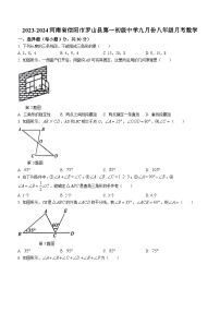 河南省信阳市罗山县罗山县第一中学2023-2024学年八年级上学期9月月考数学试题