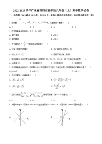 精品解析：广东省深圳实验学校2022-2023学年八年级上学期期中数学试卷