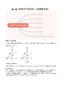 【期中单元重点题型】（北师大版）2023-2024学年九年级数学上册 第1章 特殊平行四边形（压轴题专练）-讲义