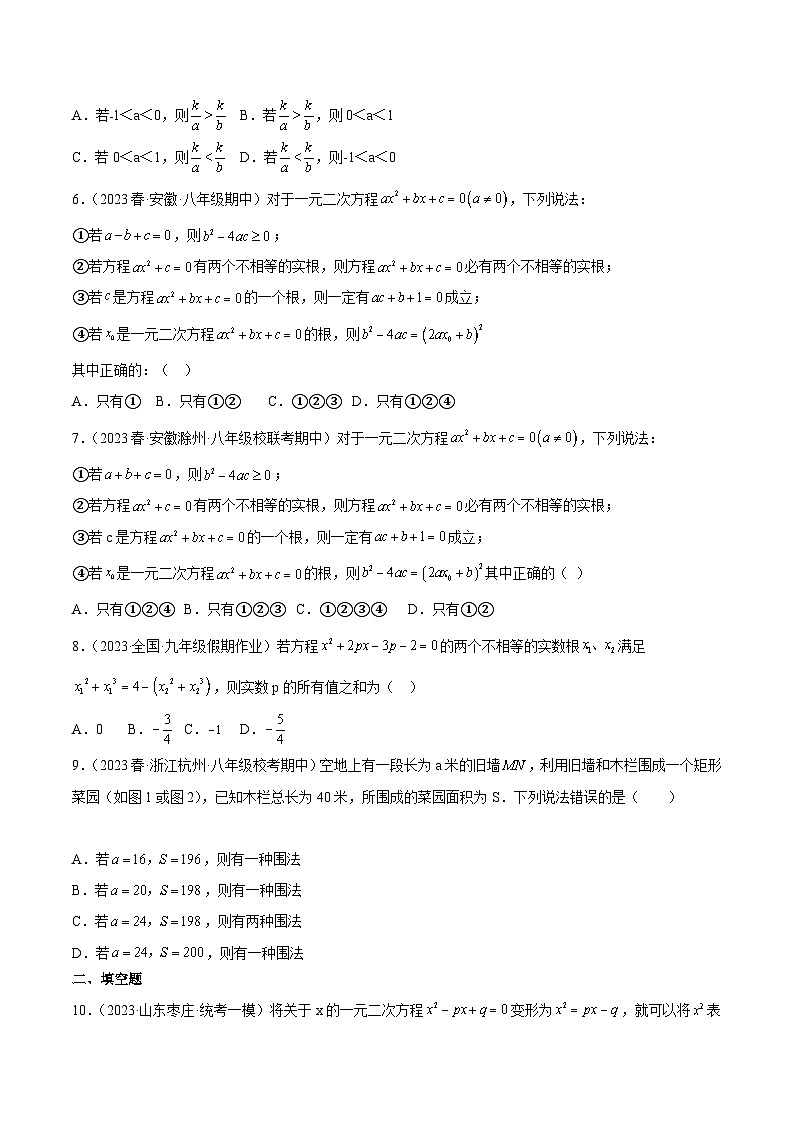 【期中单元重点题型】（人教版）2023-2024学年九年级数学上册 第二十一章 一元二次方程（压轴题专练）（原卷版）第2页