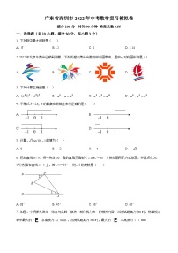 精品解析：2022年广东省深圳市中考数学复习模拟题