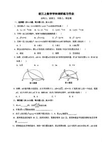 江苏省南京师范大学附属中学江宁分校2023-2024学年上学期九年级第一次数学限时测试