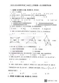 广东省佛山市南海区桂城街道平洲第二初级中学2023-2024学年上学期九年级第一次大测数学试卷