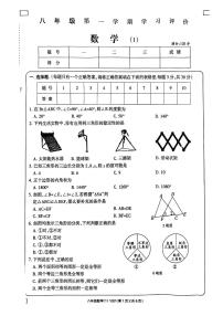 河南省周口市 西华县东夏亭镇第一初级中学2023-2024学年八年级上学期10月月考数学试题