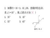 北师大版七年级数学下册第二章相交线与平行线第十六课时两条直线的位置关系(二)分层作业课件