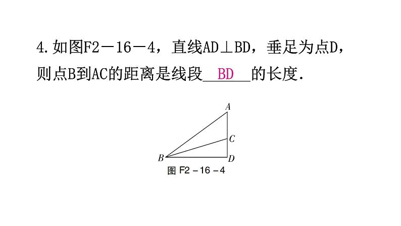 北师大版七年级数学下册第二章相交线与平行线第十六课时两条直线的位置关系(二)分层作业课件第5页