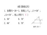 北师大版七年级数学下册第二章相交线与平行线第二十课时平行线的性质(二)分层作业课件