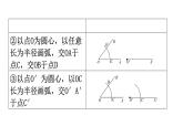 北师大版七年级数学下册第二章相交线与平行线第二十一课时用尺规作角教学课件