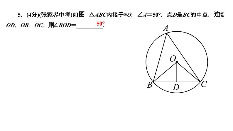 24.1.4 圆周角 人教版数学九年级上册作业课件07