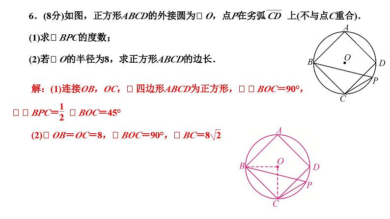 24.3 正多边形和圆 人教版数学九年级上册作业课件第7页