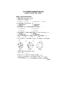 江苏省泰州市海陵区泰州中学附属初级中学2023—2024学年九年级上学期10月月考数学试题