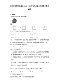 辽宁省沈阳市法库县2022-2023学年九年级上学期期中数学试题