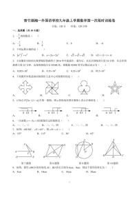 2023-2024-1青一九上第一次月考数学试卷