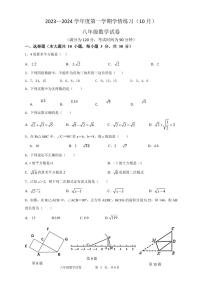 广东省茂名市 高州市第一中学2023-2024学年八年级上学期10月月考数学试题（月考）