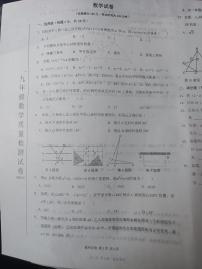 辽宁省鞍山市铁西区2023—2024学年上学期10月份月考九年级数学试卷