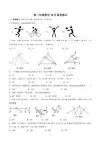 江苏省苏州工业园区青剑湖实验中学2023-2024学年八年级上学期数学10月份课堂练习