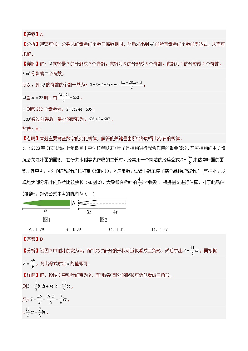 第二章 整式的加减 重难点检测卷-2023-2024学年七年级数学上册重难点专题提升精讲精练（人教版）03