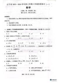 辽宁省沈阳市2023-2024学年八年级上学期10月月考数学试题（月考）