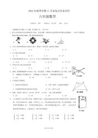 广西南宁市高新区民大中学2022-2023学年上学期八年级11月数学月考试题