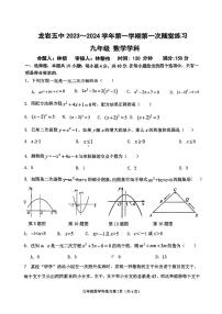 福建省龙岩市第五中学2023-2024学年九年级上学期10月月考数学试题1