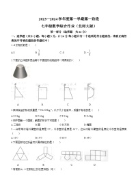 陕西省宝鸡市宝鸡文理学院附属学校2023-2024学年七年级上学期第一次月考数学试题（月考）