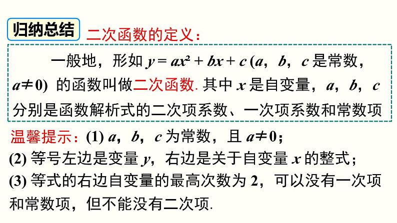 22.1.1 二次函数 人教版数学九年级上册课件第7页