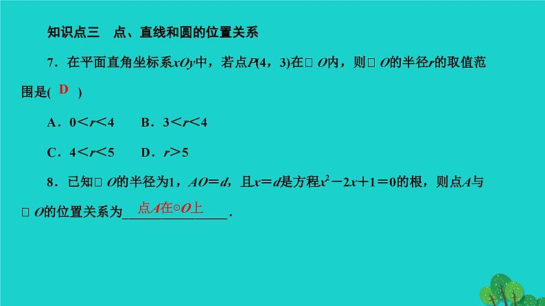 第24章 圆-章末复习 人教版数学九年级上册作业课件第8页