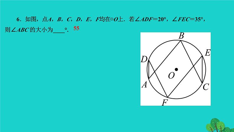 第24章 圆-专题训练：与圆的基本性质有关的辅助线作法 人教版数学九年级上册作业课件第7页