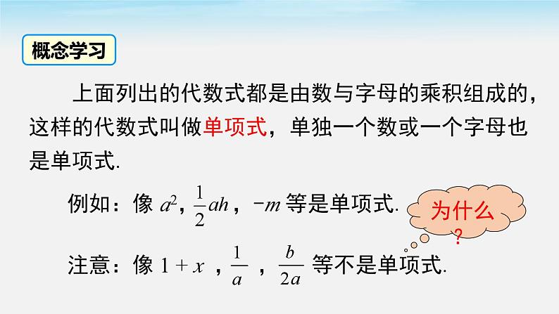 3.3.1 单项式 华东师大版数学七年级上册课件04