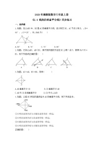 数学八年级上册2.4 线段的垂直平分线优秀巩固练习