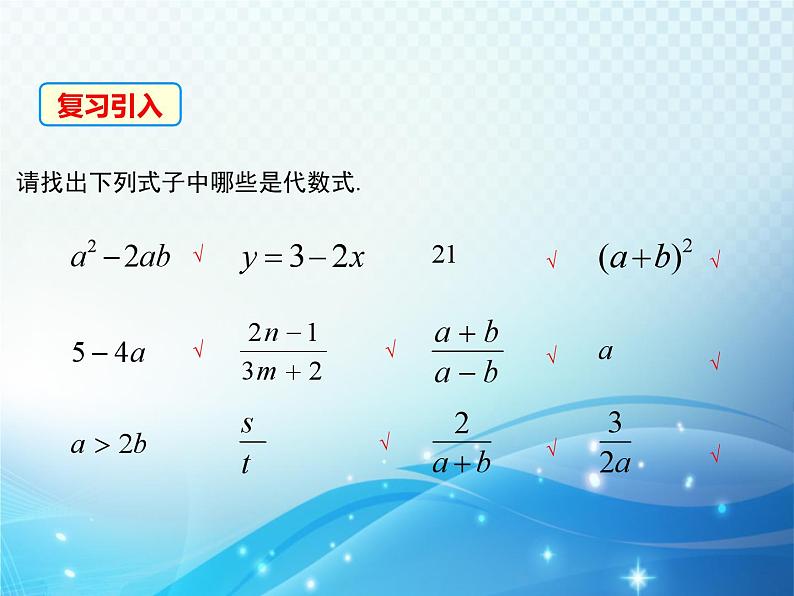 3.3 整式 第1课时 华东师大版数学七年级上册同步课件03